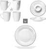 Venedig 18tlg Brunchset Porzellan Weiß mit Tellern Bechern Produktbild-Vorschau 4