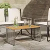 vidaXL Tisch für Outdoor Grau und Braun 80 x 40 x 40 cm Produktbild-Vorschau 2