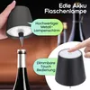 2er-Set Edle Akku Flaschenlampe Schwarz: Dimmbar, 3 Produktbild-Vorschau 3
