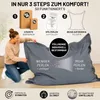 Lumaland Sitzsack Classic XXL, Ciemny Zielony, Tkanina, Podgląd zdjęcia produktu 10