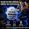 5 x CR1632 WILHELM Blister Lithium Knopfzelle 3V 140 mAh Produktbild-Vorschau 2
