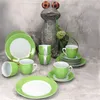 18tlg Kaffeeservice Variant Grün Porzellan 6 Personen Produktbild-Vorschau 3