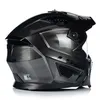A black and gray LS2 motorcycle helmet shown from the side and back. Voir les images du produit