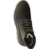 A top-down view of a brown leather boot. Voir les images du produit
