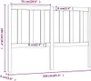 vidaXL Kopfteil Honigbraun 166x4x100 cm Massivholz Kiefer Produktbild-Vorschau 6