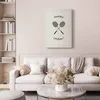 Italienischer Leinwand Leinwandbild - Black Badminton Produktbild-Vorschau 2