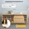 HOMCOM Systém posuvných dverí – sada koľajnice pre Náhľad obrázku produktu 4
