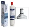 A collage of a water filter product, including its packaging, the filter itself, and a close-up of its connection mechanism. Anteprima dell’immagine prodotto