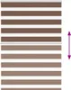 vidaXL Doppelrollo Braun 105x150 cm Stoffbreite 100,9 cm Produktbild-Vorschau 3