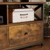 Szafka rtv pod telewizor z 3 szufladami vintage loft Podgląd zdjęcia produktu 2