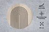 MuchoWow® Mauspad Mousepad Streifen - Abstrakt - Bogen Produktbild-Vorschau 2