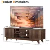 Meuble TV avec 2 tiroirs et 2 portes, meuble bas de 150 cm Voir les images du produit 5