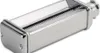 A close-up, studio shot of a silver pasta maker attachment on a white background. Produktbild-Vorschau