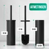 Avalo Toiletborstel Met Houder - Vrijstaand - RVS Zwart - Productafbeelding-voorbeeld 8