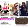 Collage of images showing a brown Faraday pouch being used in different scenarios. Produktbild-Vorschau