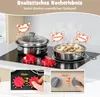 Kinderküche Holz mit Zubehör, Miniküche mit Mikrowelle Produktbild-Vorschau 6
