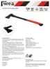 Axt Beil mit Fiberglas Stiel, Universal Spaltaxt Holzaxt Produktbild-Vorschau 4