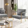 Yaheetech Samtiger Sessel Polstersessel mit Lendenkissen, Produktbild-Vorschau 3