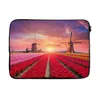 MuchoWow® Laptop Hülle 14 ZollBlumen - Windmühle - Tulpen - Produktbild-Vorschau 1