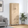 vidaXL Highboard Sonoma-Eiche 69,5x34x180 cm Holzwerkstoff Produktbild-Vorschau 1