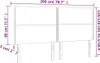 LED Kopfteil Dunkelgrün 200x5x118/128 cm Samt Produktbild-Vorschau 6