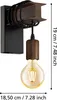 EGLO Wandlampe Townshend 4, 1 flammige Vintage Wandleuchte Produktbild-Vorschau 4