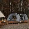 SoBuy Campingzelt OGS60-L-HG mit aufblasbarer Liege im Waldcamping Anteprima dell’immagine prodotto