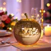 Pomme disco en verre LED 16 cm - bronze - fruit décoratif Voir les images du produit 6