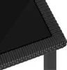 vidaXL Table de jardin noire 70x70x73 cm Poly rotin Voir les images du produit 2
