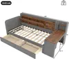 A diagram of a daybed with dimensions indicated by lines and numbers. Produktbild-Vorschau