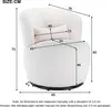 okwish Plüsch-Drehstuhl, Sessel, Möbelbezug, Wohnzimmer, Produktbild-Vorschau 7
