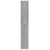 A side view of a tall, narrow cabinet with a wood-grain texture. Produktbild-Vorschau