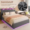okwish Jugendbett 140×190 mit Steckdose und LED, Produktbild-Vorschau 6