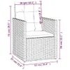 A diagram showing the dimensions of a chair. Voir les images du produit