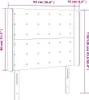 vidaXL LED Kopfteil Grau 93x16x118/128 cm Kunstleder - LED Produktbild-Vorschau 7