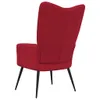 A red velvet armchair shown from the back. Náhled obrázku produktu