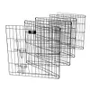 Several black wire dog crates are arranged in a staggered formation against a white background. Produktbild-Vorschau