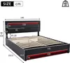 okwish Boxspring postel čalouněná postel 140 x 190 cm s Náhled obrázku produktu 7