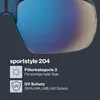 Uvex sportstyle 204 Sportbrille, blue/blue, one size Produktbild-Vorschau 2