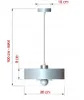 Luxolar Pendelleuchte Beige Gold E27 LED 60W - modern Produktbild-Vorschau 5