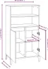 vidaXL Tablica biała wysoki połysk 60x36x110 cm materiał Podgląd zdjęcia produktu 8