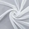 A white sheer fabric is swirled and folded on a light gray background. Produktbild-Vorschau