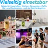 XINZI Verres à cocktail 6x500ml avec couvercle & paille, Voir les images du produit 6
