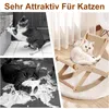 Verstellbares Katzenbett aus Sisal,faltbare Katzenliege Produktbild-Vorschau 4