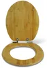 Sanfino® Bambus WC Sitz "Dark Brown" hochwertiger Produktbild-Vorschau 3