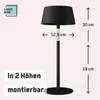 LED Außen Tischlampe, Solar, 3 Stufen Touchdimmer, 30cm, Produktbild-Vorschau 3