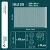 VOUNOT® Zaunblende 1.8×20m, Sichtschutz Zaun 90 g/m² HDPE Produktbild-Vorschau 3