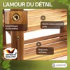 CASARIA® Étagère à chaussures avec banc 2en1 en bois Voir les images du produit 4
