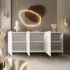 Kommode SANTILE auf goldenen Beinen, weiß glänzend Produktbild-Vorschau 3