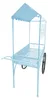 Blumenwagen Vintage Metall blau Dekowagen Buffetwagen auf Produktbild-Vorschau 5